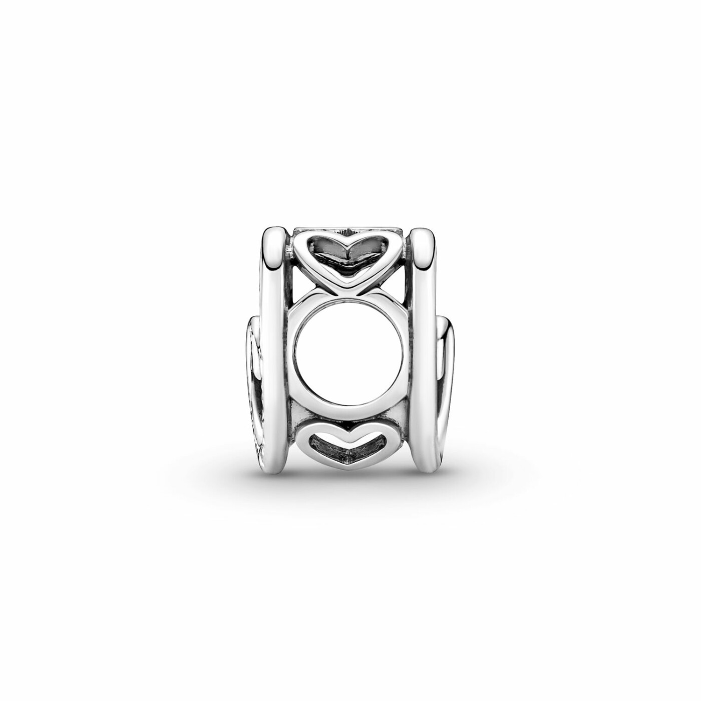 Charm Pandora Cœurs De L'infini Entrelacés en argent 