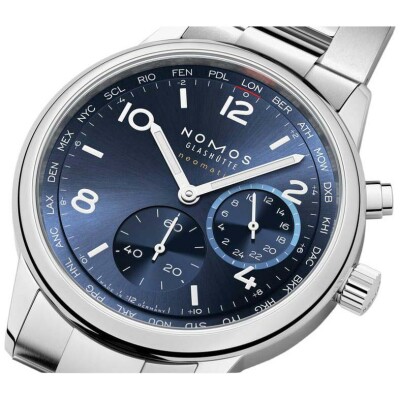 Montre NOMOS Glashütte Club Sport neomatik Worldtimer blue