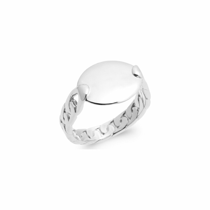 Bague en argent rhodié