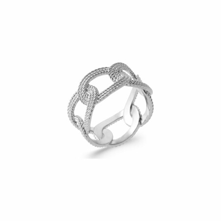 Bague en argent rhodié