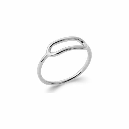 Bague en argent rhodié