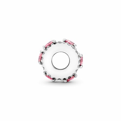 Charm Pandora Cœurs Triple Halo Scintillant en argent 