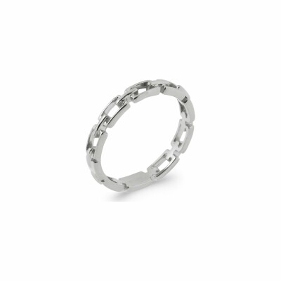 Bague en argent rhodié