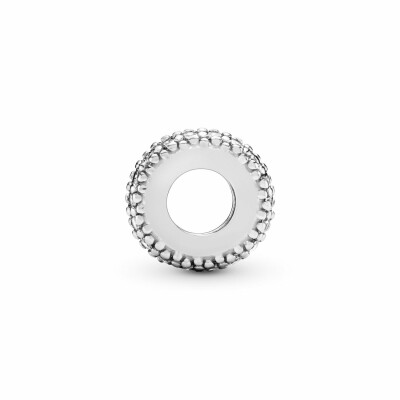 Charm Pandora Timeless espaceur scintillant transparent en argent et oxyde de zirconium