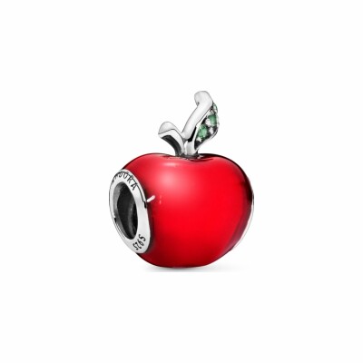 Charm Disney x Pandora Disney Pomme De Blanche-neige en argent, résine et oxyde de zirconium