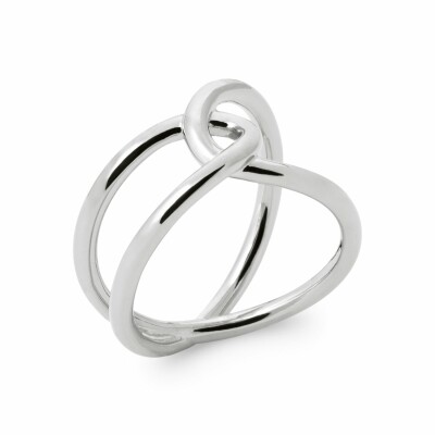 Bague en argent rhodié