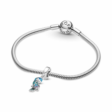 Charm pendant Pandora Moments Perroquet Jungle Paradisiaque en argent