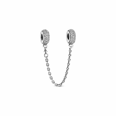 Charm Pandora Timeless chaîne de confort pavé scintillant en argent et oxyde de zirconium