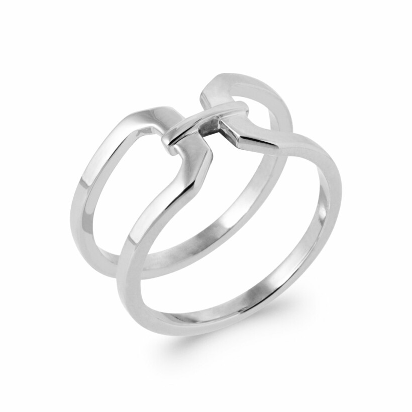 Bague en argent rhodié