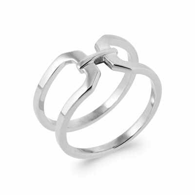 Bague en argent rhodié