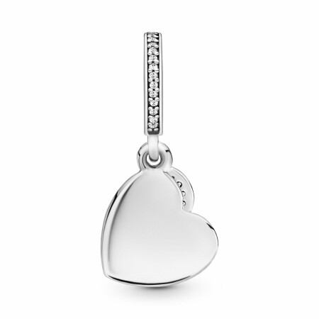 Charm Pandora People pendant cœur amis pour la vie en argent et oxyde de zirconium