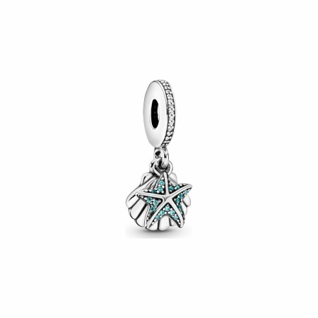 Charm Pandora Places pendant étoile de mer & coquillage en argent et oxyde de zirconium