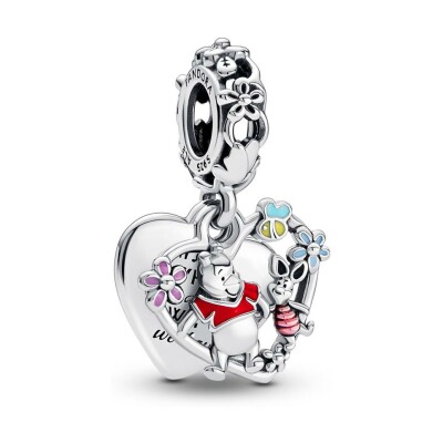 Charm pendant Disney X Pandora Winnie L’ourson & Porcinet en argent