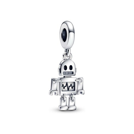 Charm pendant Pandora Meilleur Ami Robot en argent 