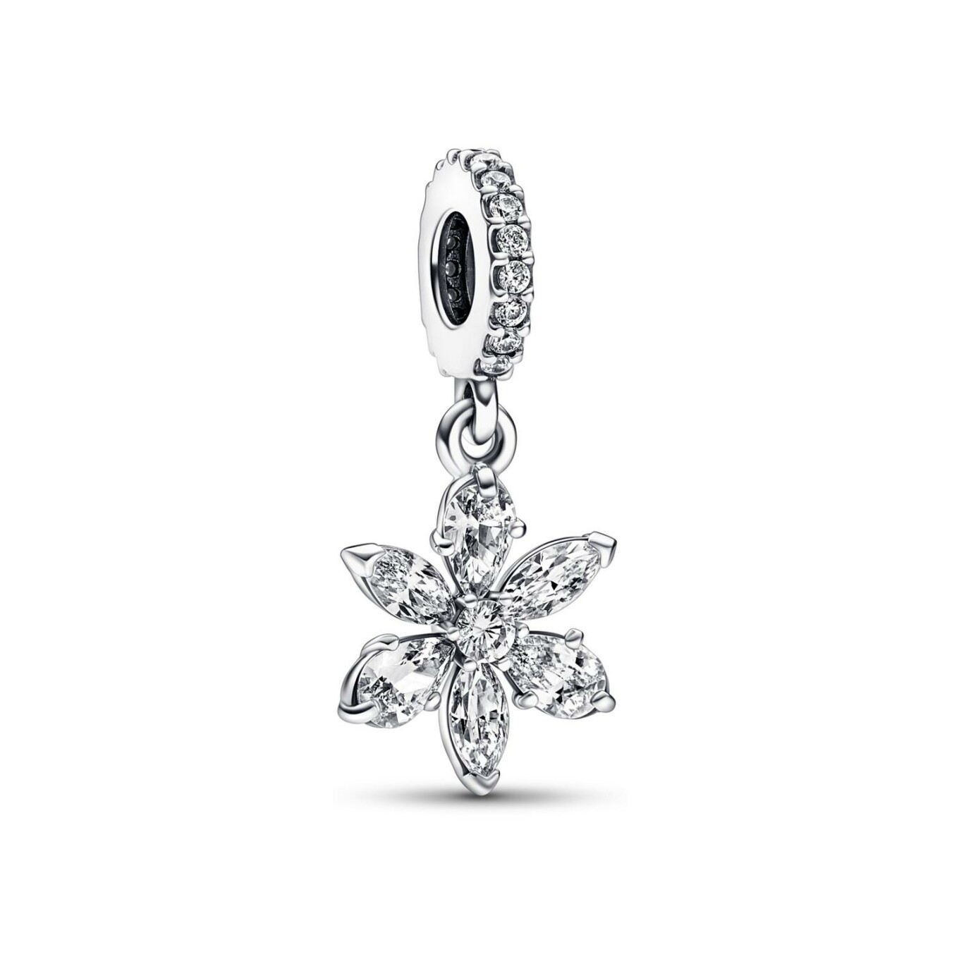 Charm pendant Pandora Timeless Herbier Scintillant en argent