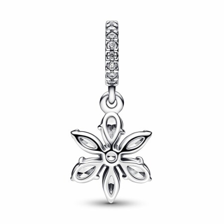 Charm pendant Pandora Timeless Herbier Scintillant en argent 