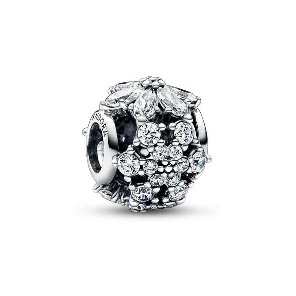 Charm Pandora Timeless Herbier Scintillant en argent 