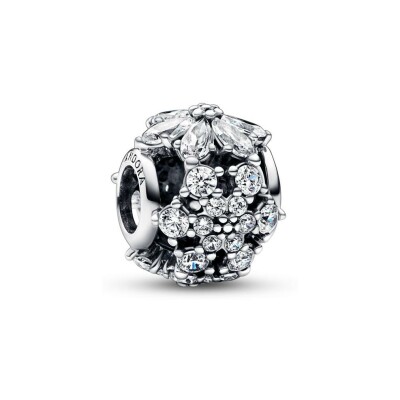 Charm Pandora Timeless Herbier Scintillant en argent 