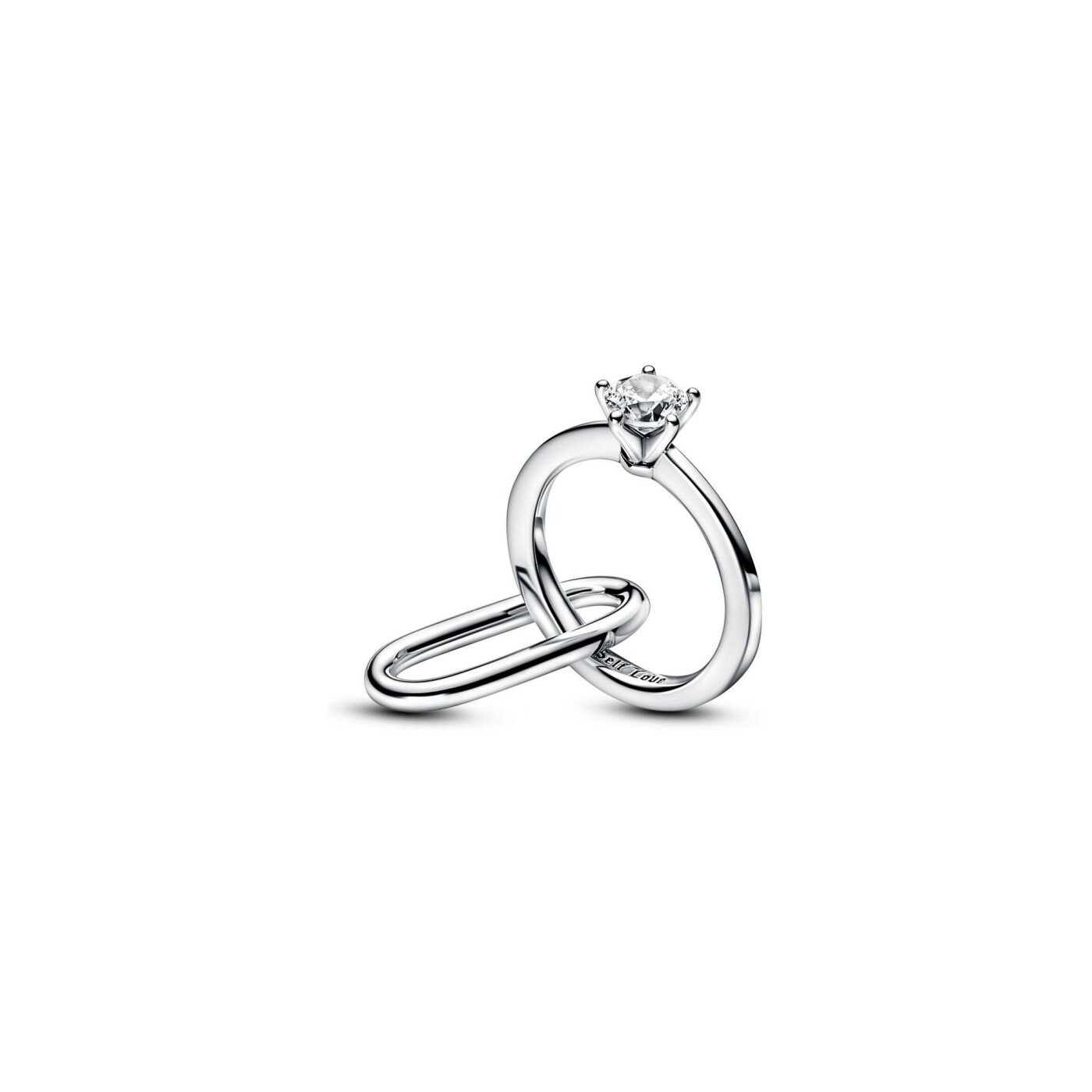 Double Link Pandora Marry Me en argent et oxyde de zirconium