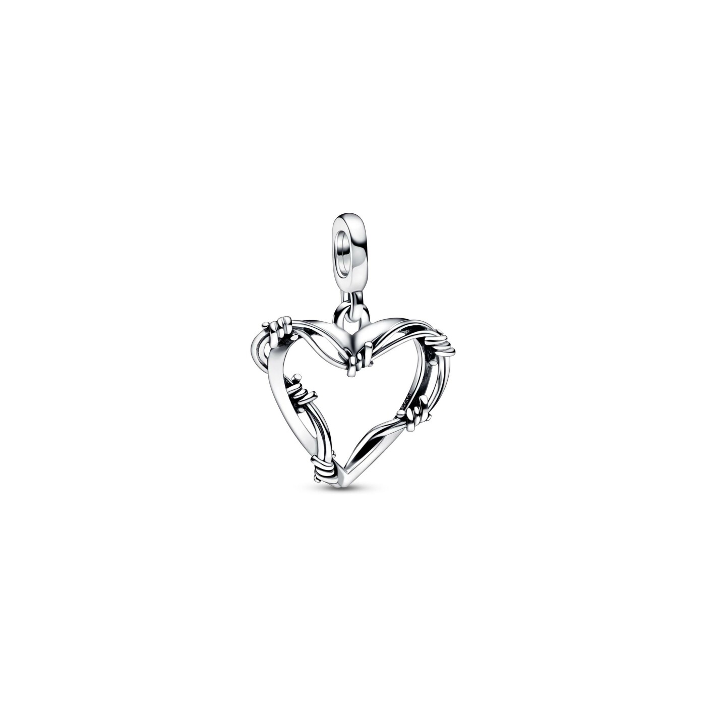 Pendentif Pandora Me cœur fil de fer en argent 