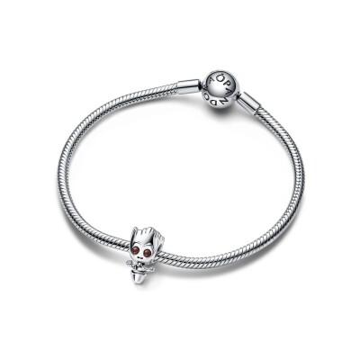 Charm Marvel X Pandora les Gardiens de la Galaxie Groot dansant en argent 