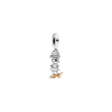 Charm Disney X Pandora disney 100e anniversaire Minnie en argent et diamant