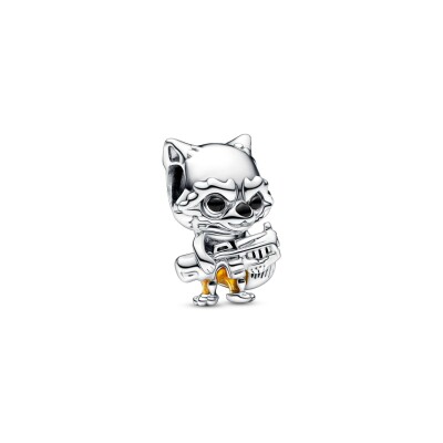 Charm Marvel X Pandora les Gardiens de la Galaxie Rocket raccoon en argent 