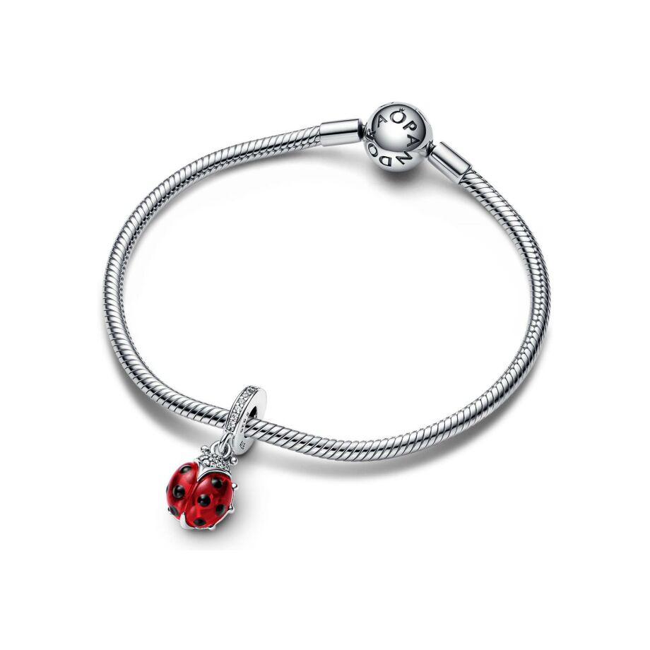 Charm Pandora Moments hirondelle scintillante en argent 