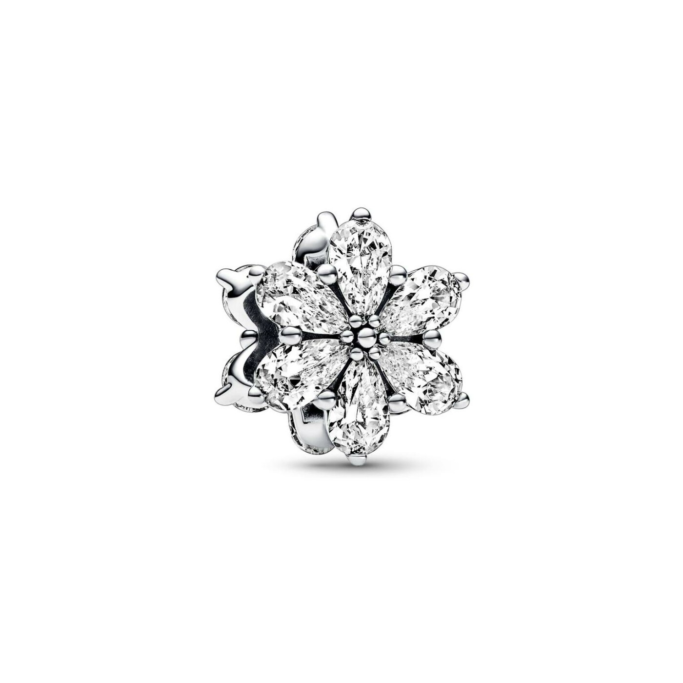 Charm Pandora Timeless herbier scintillant en argent 