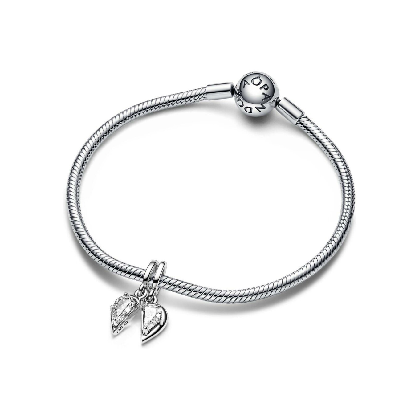 Charm Pandora séparable mère & fille en argent