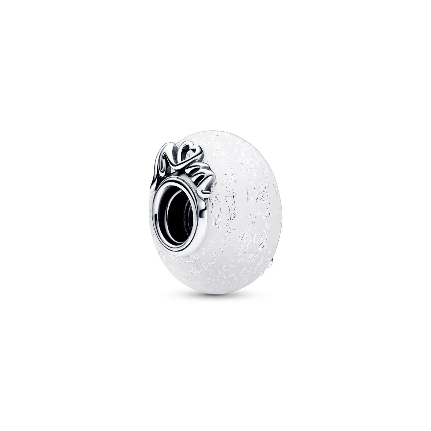 Charm Pandora mum & love en argent et verre de Murano