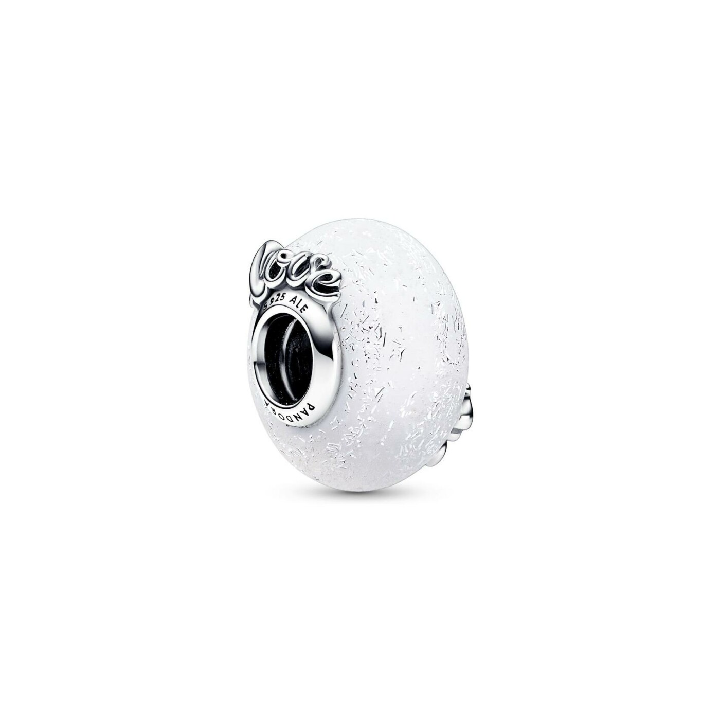 Charm Pandora mum & love en argent et verre de Murano