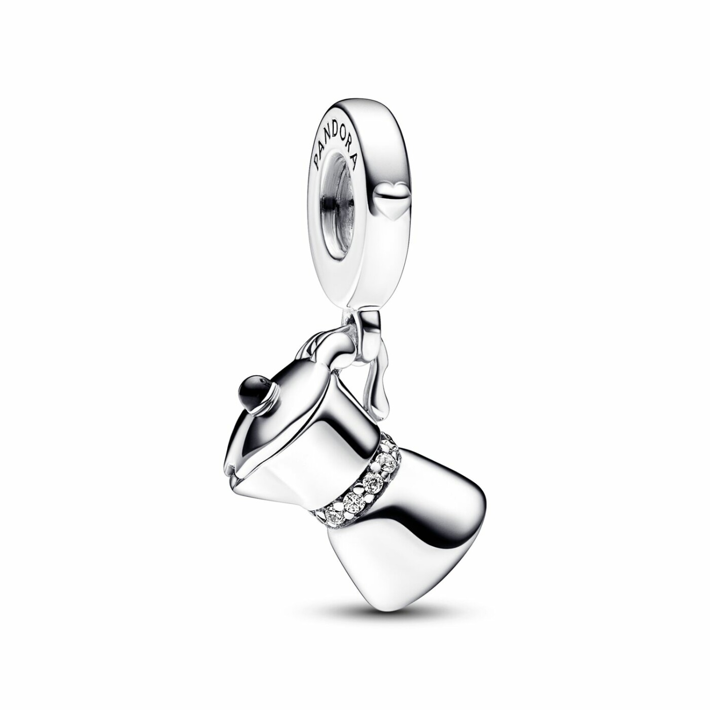 Charm Pandora Pendant Cafetière en argent