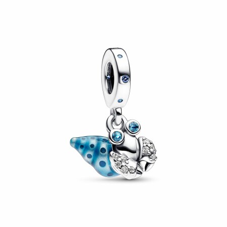 Charm Pandora Moments Pendant Bernard-l'hermite Phosphorescent en argent