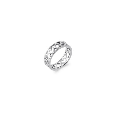 Bague en argent rhodié