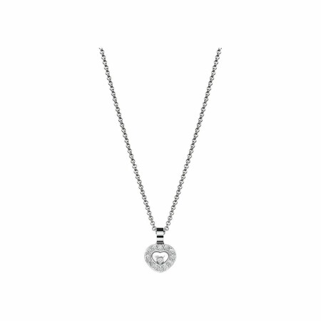 Collier Chopard Happy Diamonds en or blanc et diamants