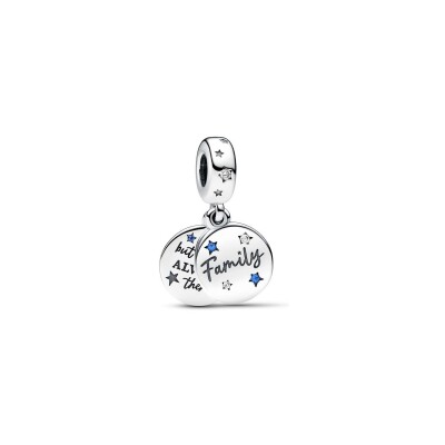 Charm Pandora Pendant Double Amour Familial en argent