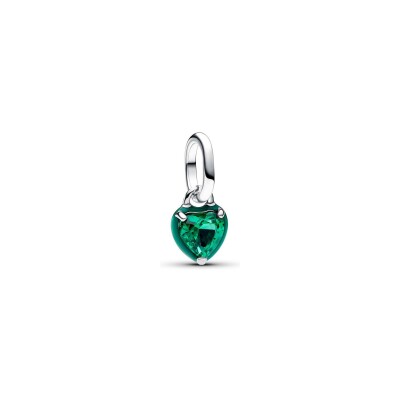 Charm Pandora Cœur Chakra Vert Me en argent, résine et oxyde de zirconium