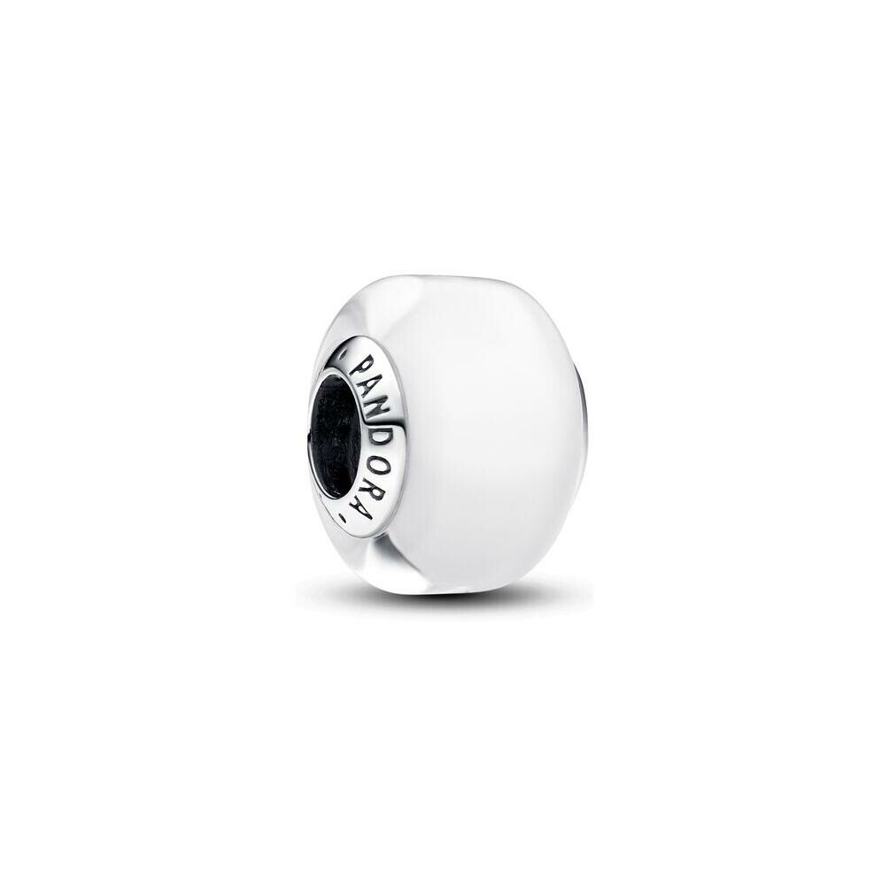 Charm Pandora Mini Murano Blanc en argent