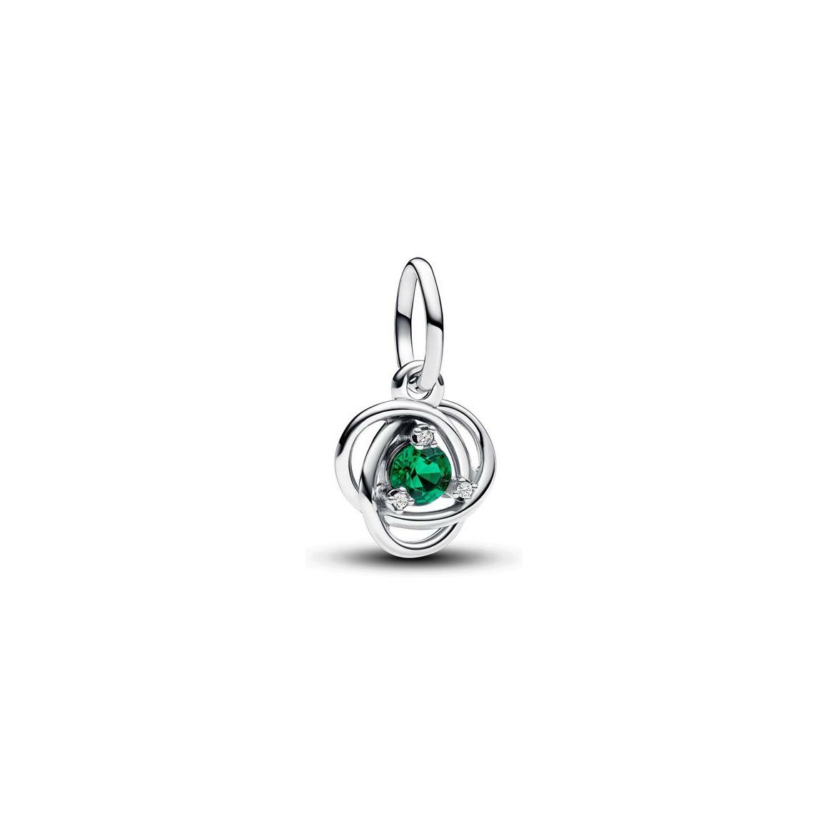 Charm Pandora Pendant Cercle Eternité Vert en argent