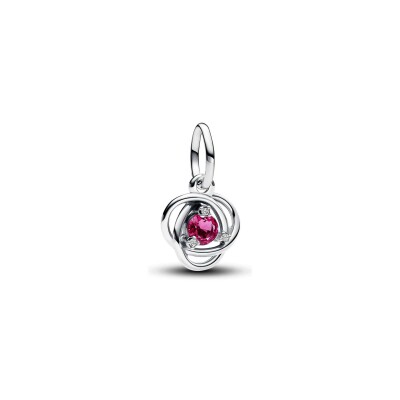 Charm Pandora Moments Pendant Cercle Éternité Rose en argent