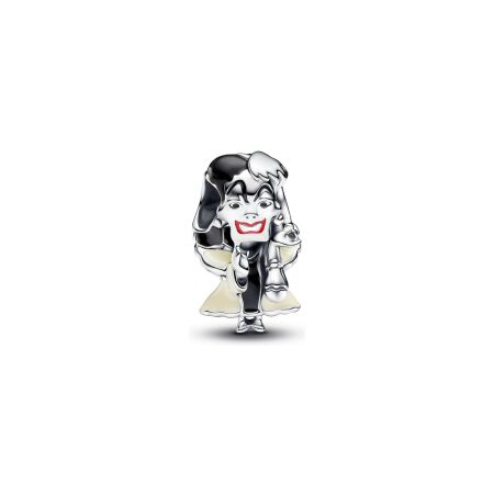 Charm Disney X Pandora Les Méchants de Disney Cruella d'Enfer en argent et résine