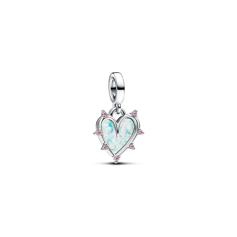 Charm Pandora Moments Double Opalescent Amitié en argent