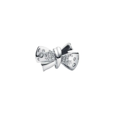 Charm Pandora Nœud Scintillant en argent