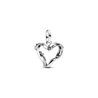 Charm Pandora Me Médaillon Cœur Fil de Fer en argent