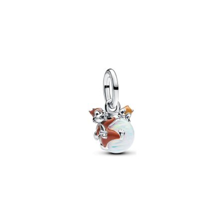 Charm Disney X Pandora Boule Tic & Tac en argent et opale