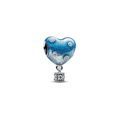 Charm Pandora Moments Cœur Montgolfière en argent et oxydes de zirconium