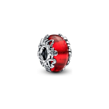 Charm Pandora Moments Verre de Murano Magie de Noël en argent