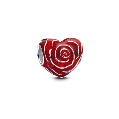 Charm Pandora Moments cœur rose en argent