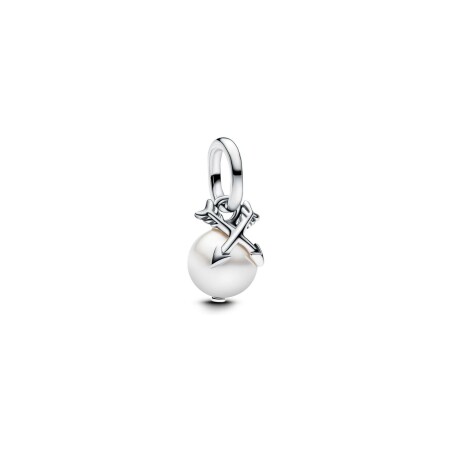 Charm Pandora ME pendant perle & flèches en argent